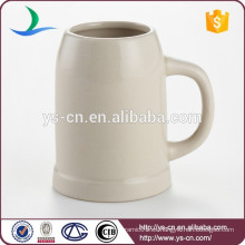 YSm0037 Taza de cerveza de cerámica con mango taza grande para beber